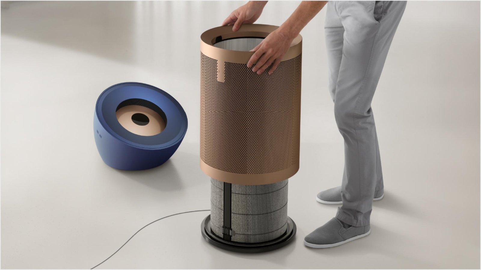 Dyson Purifier Big+Quiet Formaldehyde BP04 (Prussian Blue/Gold)